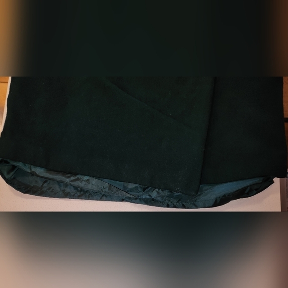 NORTON MCNAUGHTON Vintage Green 100% Wool Skirt - Picture 7 of 9